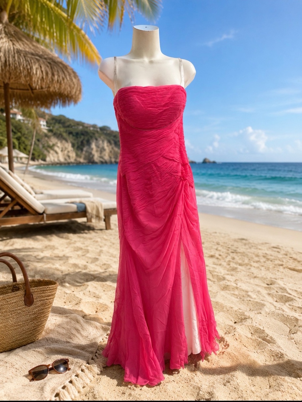 Tony Bowls evenings size 6 100% silk gown